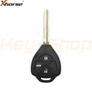 Xhorse Toyota-Style Wired Universal Remote Head Key | 3-Buttons | TOY43 | VVDI | XKTO03