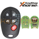Xhorse Toyota-Style Wired Universal Keyless Entry Remote | 5-Buttons | VVDI | XKTO08 (Side Doors)