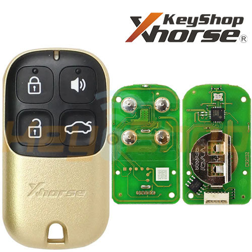 Xhorse Wired Universal Keyless Entry Remote | 4-Buttons | VVDI | XKXH02 (Gold)