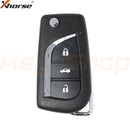 Xhorse Toyota-Style Wired Universal Flip Remote Key "2nd Gen" | 3-Buttons | VVDI | XKTO20 (Wireless generation)