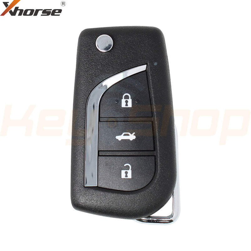 Xhorse Toyota-Style Wired Universal Flip Remote Key | 3-Buttons | VVDI | XKTO00