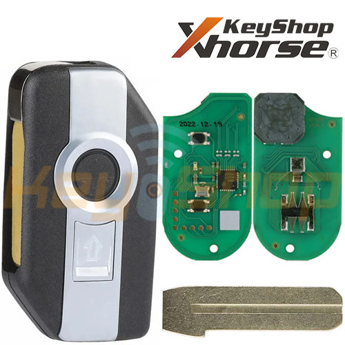 Xhorse BMW-Style Universal Motorcycle Smart Flip Key | ID8A | 2-Buttons | BW9 | VVDI | XSBMM0GL