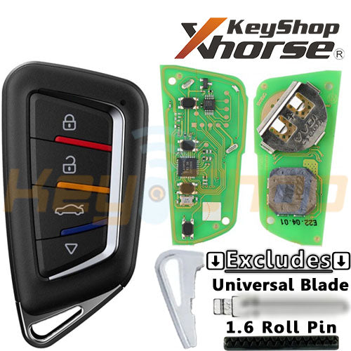 Xhorse Universal Smart Key | 4-Buttons | VVDI | XSKF30 (Colored)