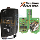 Xhorse Volkswagen / Skoda / Seat MQB-Style Super Universal Flip Remote Key | 3-Buttons | VVDI | XEMQB1