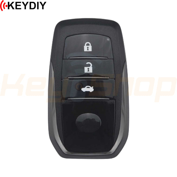 KeyDIY Toyota Corolla-Style Universal Smart Key | 3-Buttons | TOY2 | KD | ZB35-3 8A/4D UNSUPPORTED