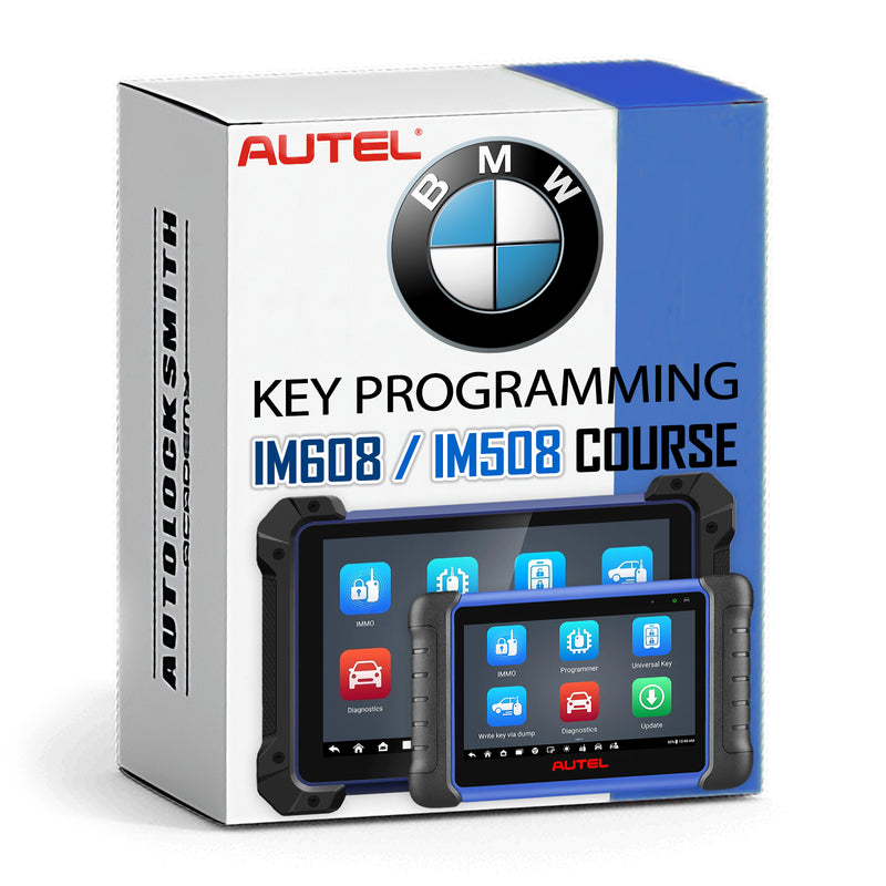 Recorded On-Demand Training - BMW IM608 / IM508 Course - Become a BMW Key Making Pro