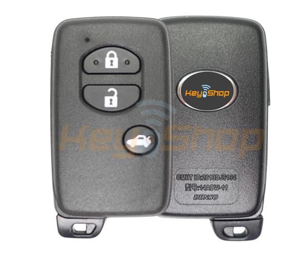 2010-2017 Toyota Avensis Smart Key | 4D67 | 3-Buttons | TOY51 | 434MHz | 05040 (Aftermarket)