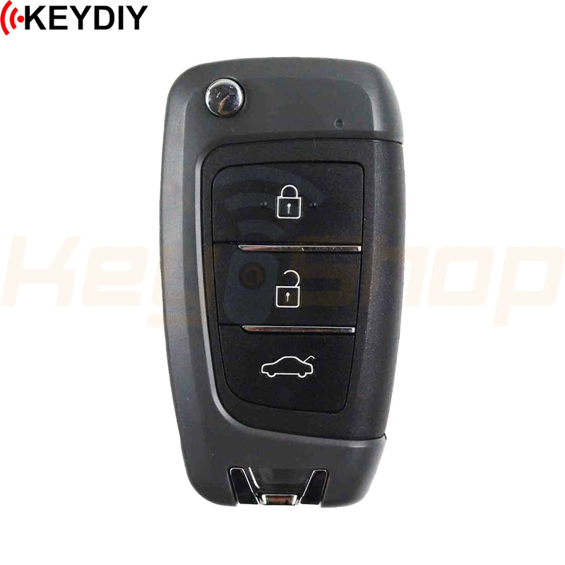 KeyDIY Hyundai-Style Wired Universal Flip Remote Key | 3-Buttons | KD | B25-3