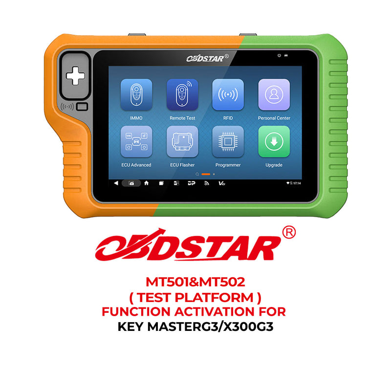 OBDSTAR G3 Function Activation - MT501 & MT502 (Test Platform)