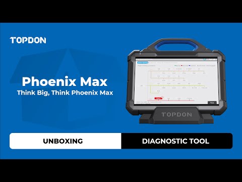 TOPDON - Phoenix Max Heavy Duty Kit - Advanced-Level Professional  Diagnostic Tool with Scope, Heavy Duty Cables and One Year Of Heavy Duty  Updates