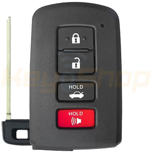 Smart Key Shell / TOYOTA 8A / 4 Buttons / 0020 Aftermarket (2013-2018 Camry Shape)