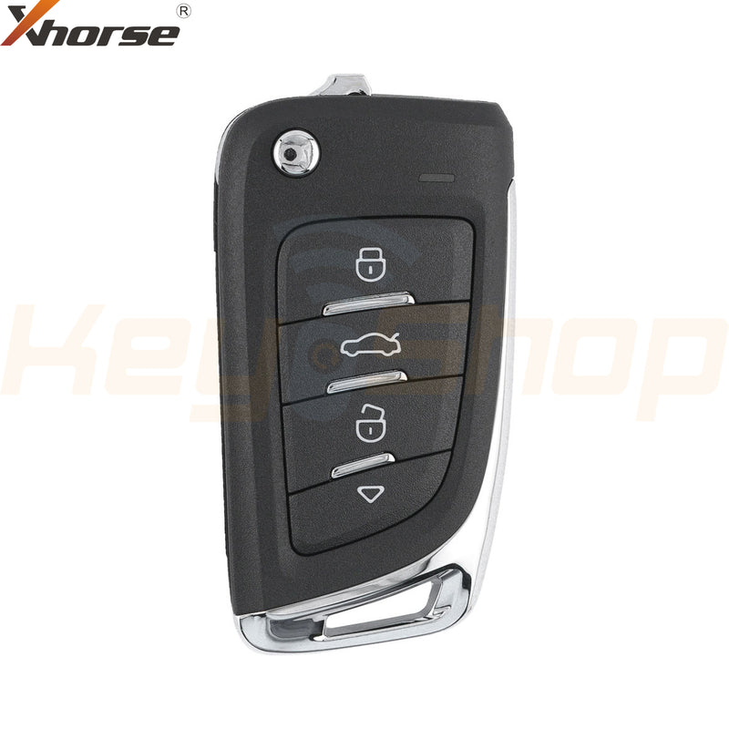 Xhorse Volkswagen / Skoda / Seat MQB-Style Wired Universal Flip Remote Key | 4-Buttons | VVDI | XKM800