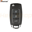 Xhorse Hyundai-Style Wired Universal Flip Remote Key | 3-Buttons | VVDI | XKHY05