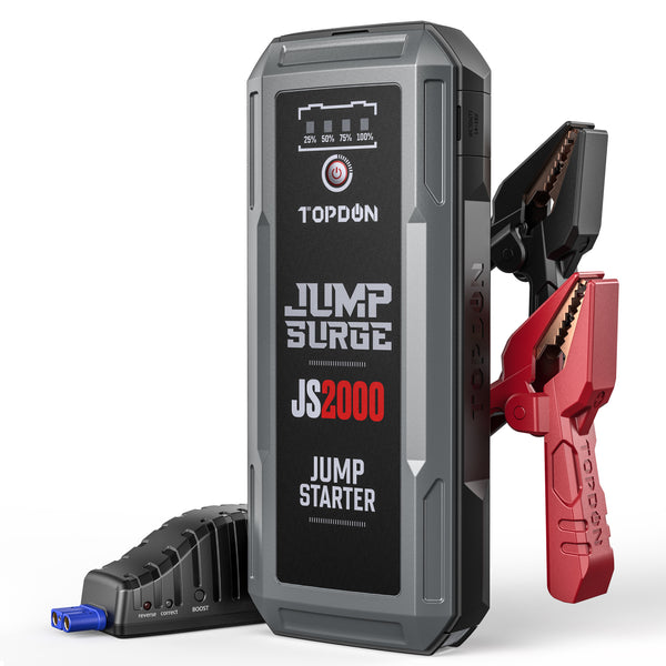 TOPDON - JumpSurge 2000 - Power Bank & Jumpstarter - Boost Function - w/Flashlight - 12V