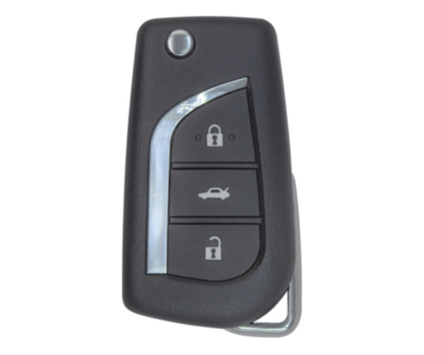 Flip Remote Key Shell / Toyota / 2014+ / 3 Buttons