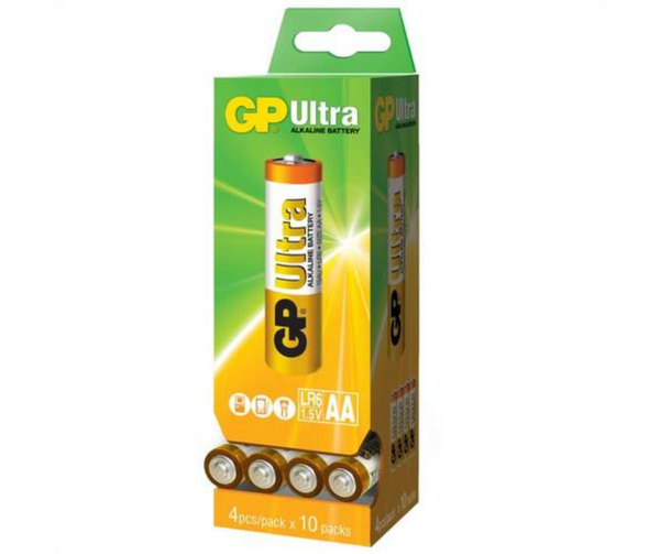 Pack of GP AA Batteries - 10x4