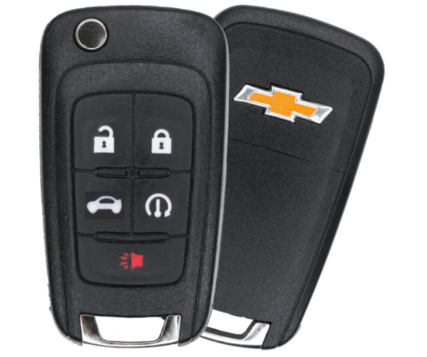 Flip Remote Key Shell / Chevrolet Malibu / 5 Buttons