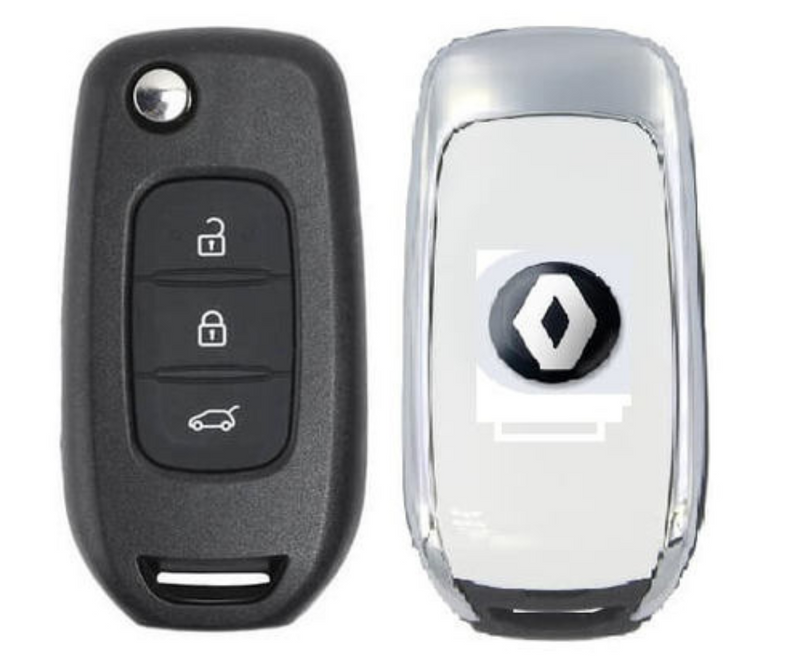 Flip Remote Key Shell / Renault Kadjar / 3 Buttons / Blade
