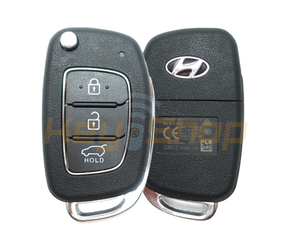 2020+ Hyundai i10 Flip Remote Key | ID4A | 3-Buttons | HYN14R | 433MHz | K7000 (OEM)