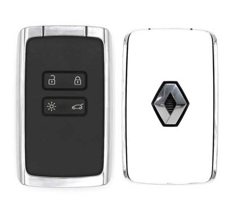 Remote Key Shell / Renault Grand Coupe / 4 Buttons / White