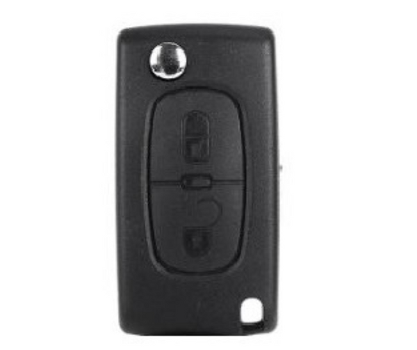 Remote Key Shell / PEUGEOT / 2007-2018 / 2 Buttons / HU83 (With battery holder)