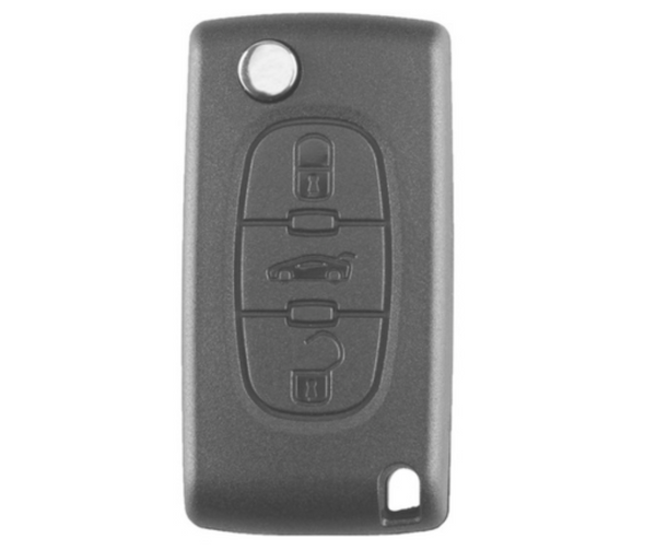 Remote Key Shell / PEUGEOT / 3 Buttons / HU83 - With Battery Housing