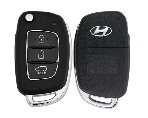 Flip Remote Key Shell / Hyundai / 3 Buttons / HYN14R / Right Side Blade