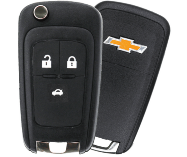Flip Remote Key Shell / Chevrolet Cruze / 3 Buttons / HU100