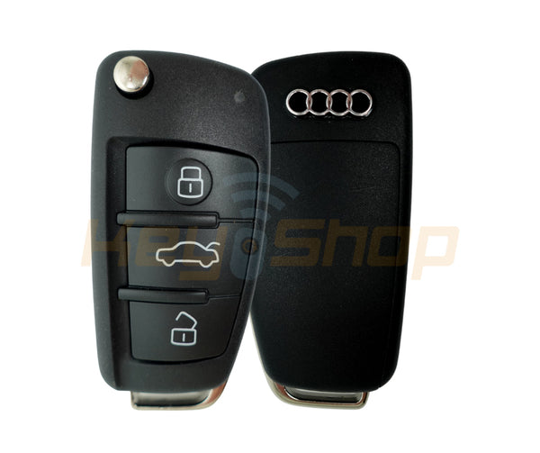 2012-2016 Audi A1/Q3 Flip Remote Key | ID48 | 3-Buttons | HU66 | 433MHz (Aftermarket)