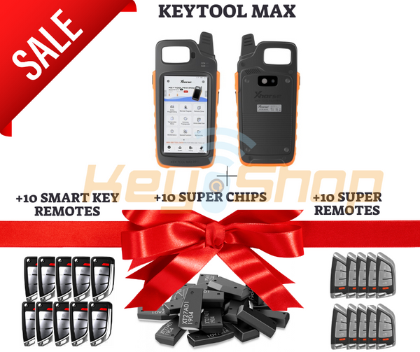 Bundle: Xhorse VVDI Key Tool Max Pro  + 10 SUPER CHIPS (FREE) + 10 SUPER REMOTES + 10 SMART KEY REMOTES
