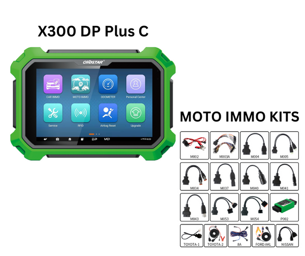 OBDSTAR X300 DP Plus C Full Configuration with Motorcycle IMMO Kit Full Adapters Configuration 1