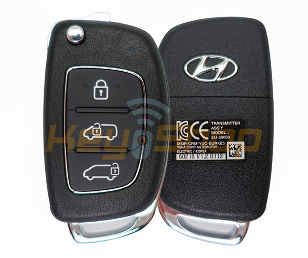 2015+ Hyundai H350 Flip Remote Key | 3-Buttons | TOY49 | 433MHz | 95810-59000 (OEM)