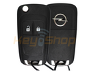 2010-2014 Opel Meriva Flip Remote Key | ID46 | 2-Buttons | HU100 | 433MHz (Aftermarket)