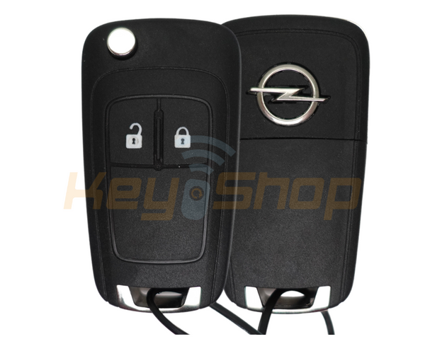 2010+ Opel Meriva Flip Remote Key | ID46 | 2-Buttons | HU100 | 433MHz (Aftermarket)