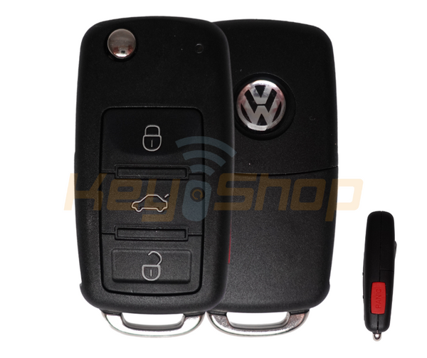 Volkswagen Touareg Flip Remote Key | ID46 | 4-Buttons | HU66 | 315MHz (OEM)
