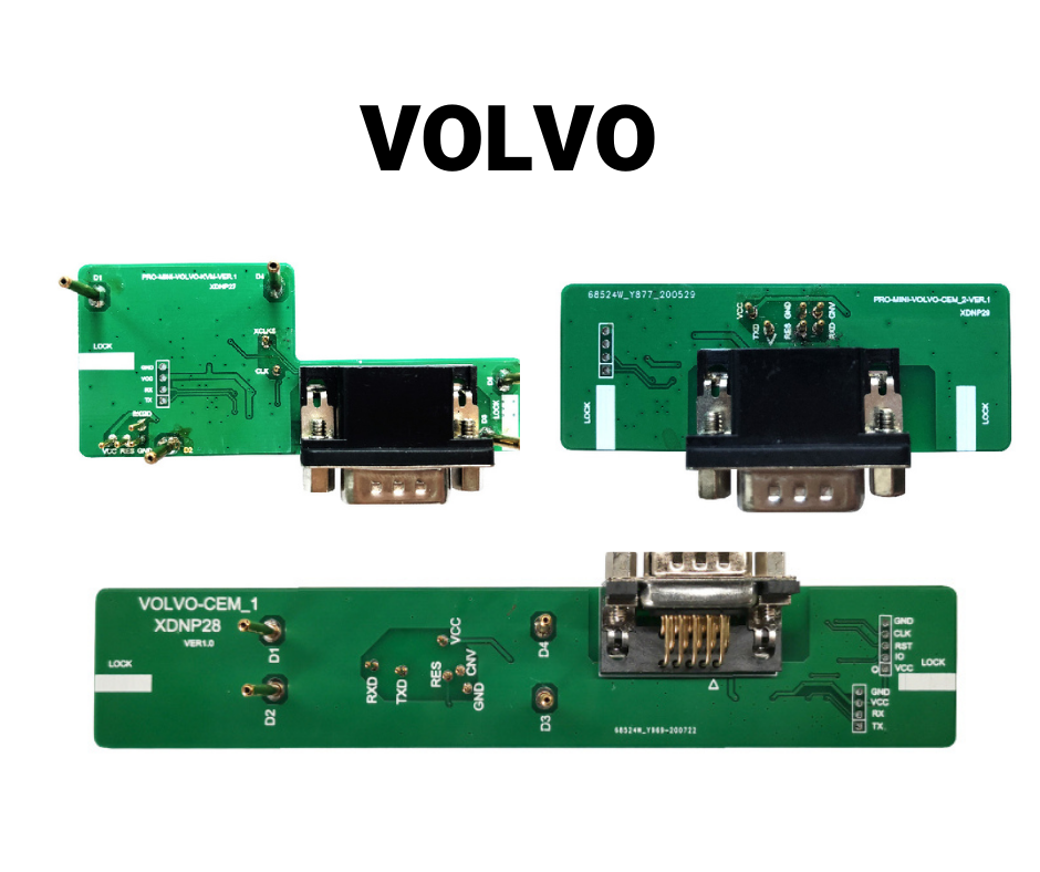 Xhorse Volvo 2009-2020 Solder-Free Adapters CEM1 / CEM2 / KVM IMMO